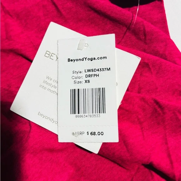 Beyond Yoga Bright Raspberry Racerback Tank - Picture 2 of 5